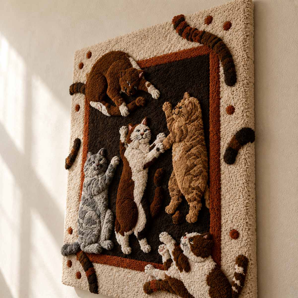 Colorful painted horse wall art by Hewn Earth, featuring vibrant, artistic horse illustrations for home or office decor.