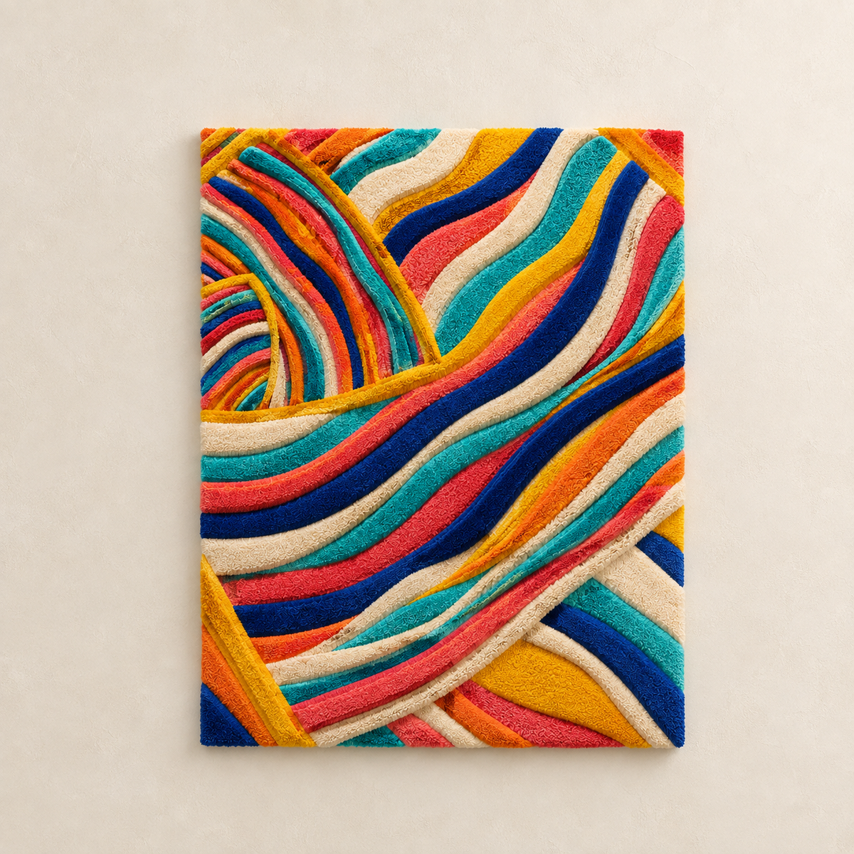 Hewn Earth Cat Gathering wall art featuring a detailed illustration of cats gathered together, suitable as home decor.