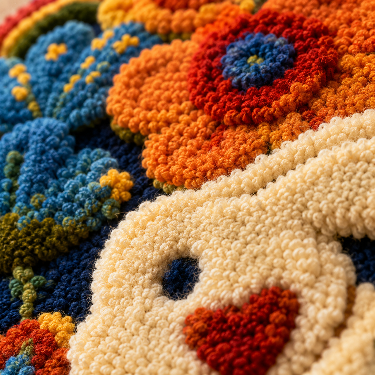 Colorful Rainbow Current wall art by Hewn Earth featuring vibrant, abstract rainbow design on a textured background.
