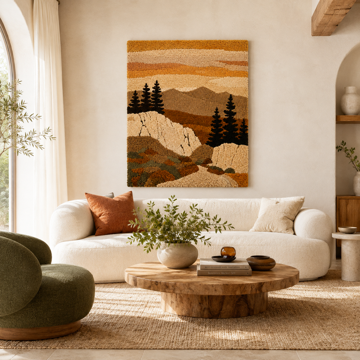 Hewn Earth Wine at Dusk wall art featuring a serene sunset scene with wine glasses, perfect for elegant home decor.