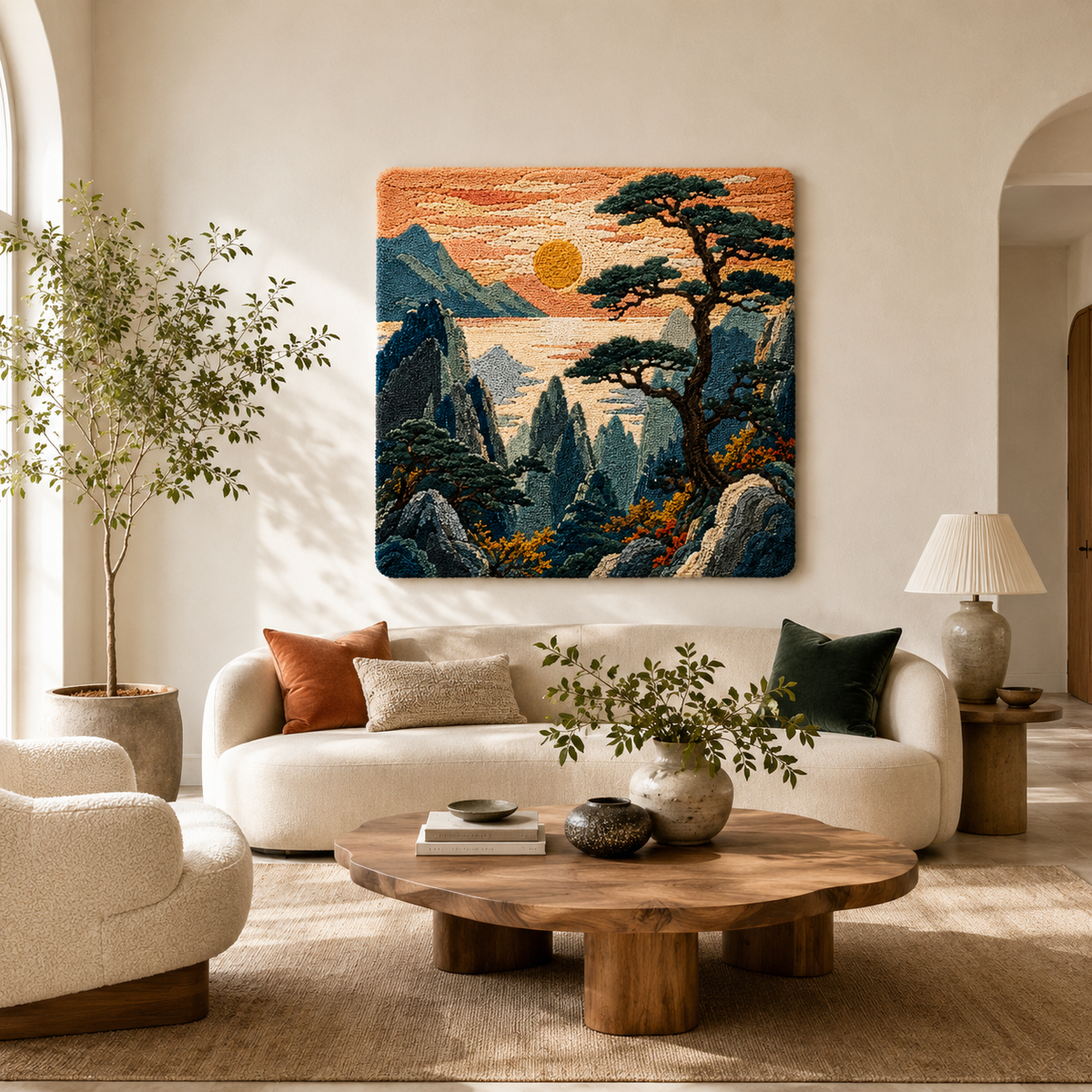 Leopard Chase wall art by Hewn Earth featuring a dynamic leopard in a jungle setting with vivid, detailed wildlife imagery.