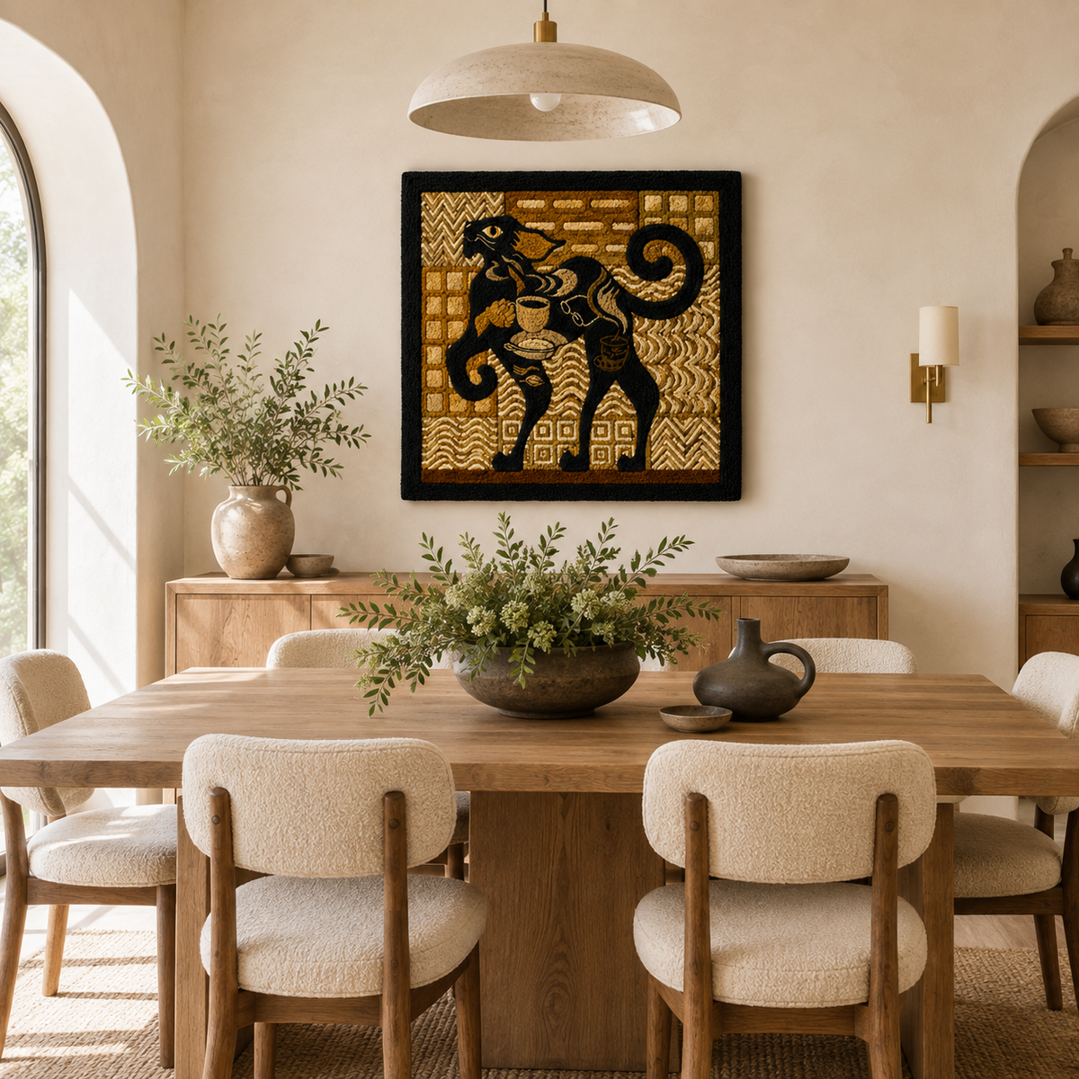 Hewn Earth Reading Corner wall art featuring a cozy reading nook scene with books and comfy chair in a natural style