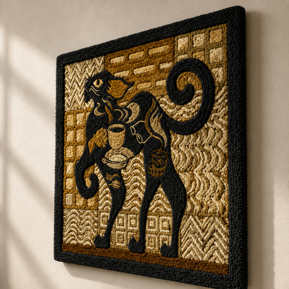 Hewn Earth Reading Corner wall art featuring a cozy reading nook with books and a comfortable chair, decorative wall hanging.