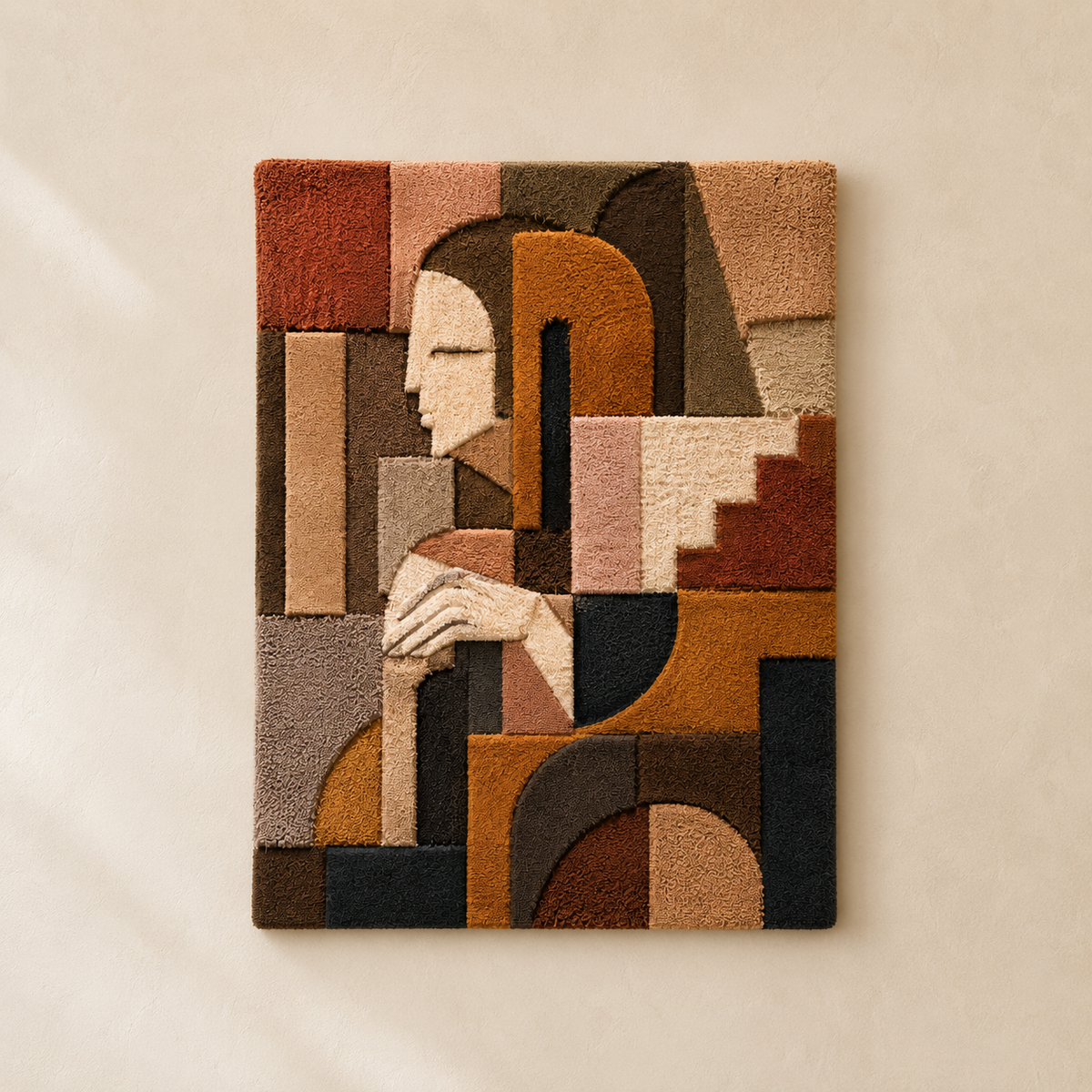 Hewn Earth Mountain Estate wall art featuring a scenic mountain landscape in earthy tones, ideal for rustic home decor.
