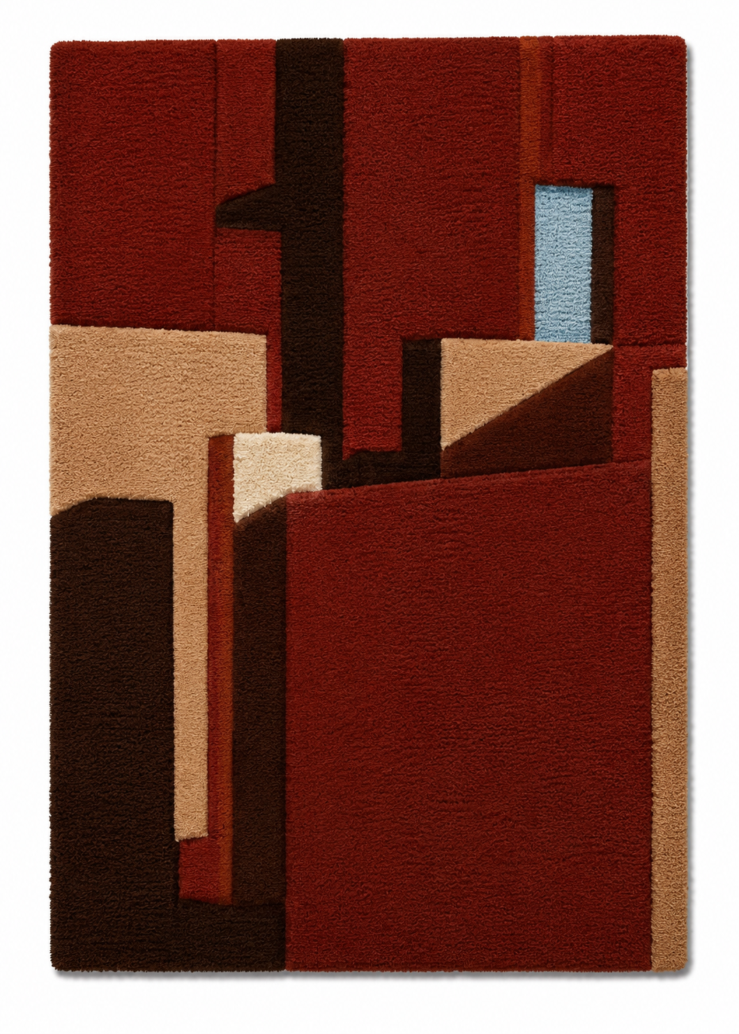 Hewn Earth wall art featuring a resting figure sculpture, displayed as a modern decorative wall piece with earthy tones.