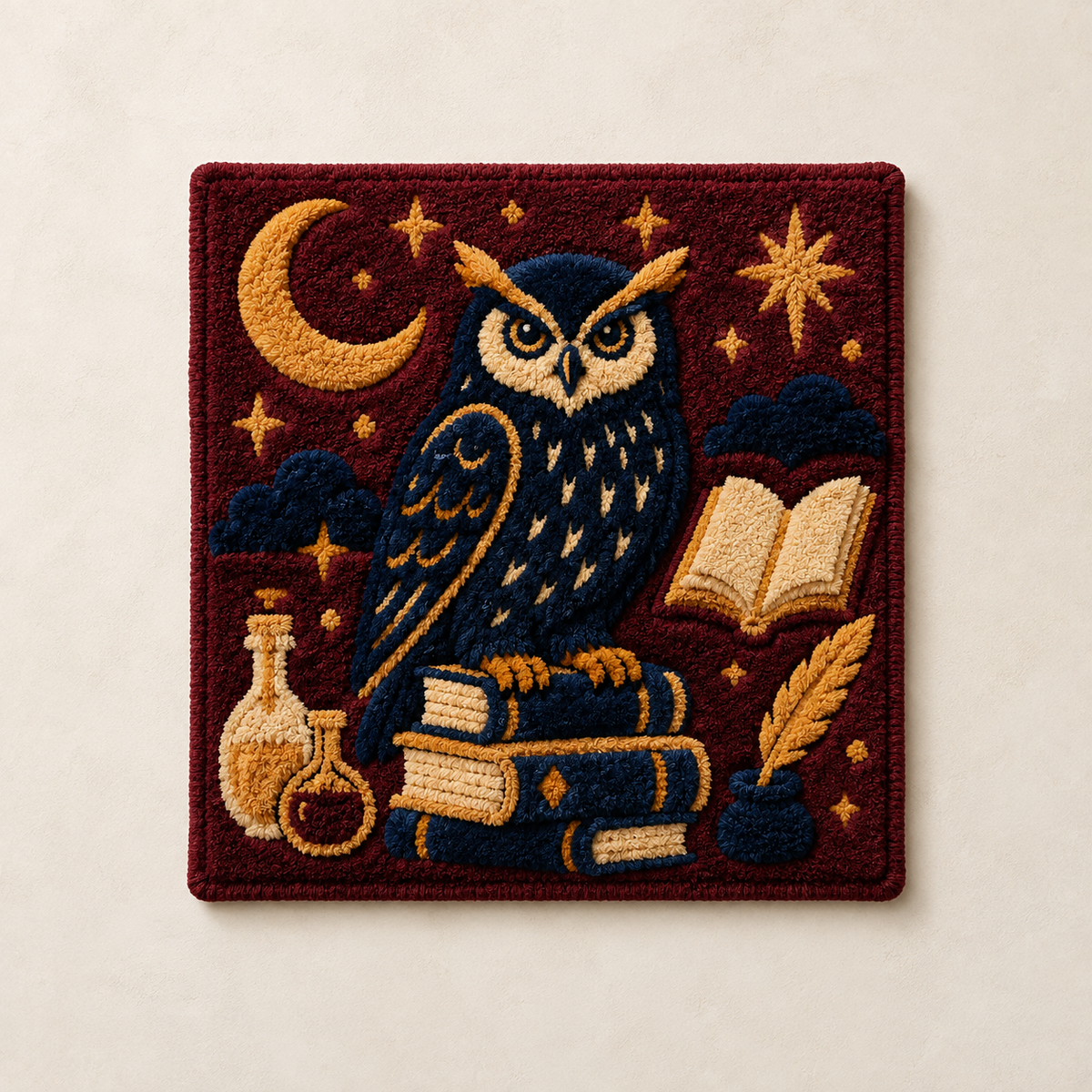 Hewn Earth Ember Nightfall wall art featuring warm earthy tones and abstract design on a canvas.