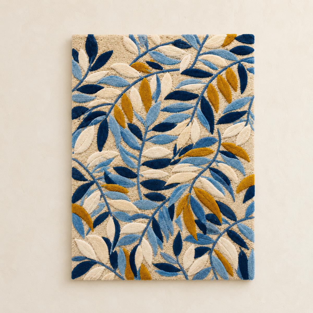Hewn Earth Gilded Uplands wall art featuring abstract gold-toned landscape design on a canvas or frame.