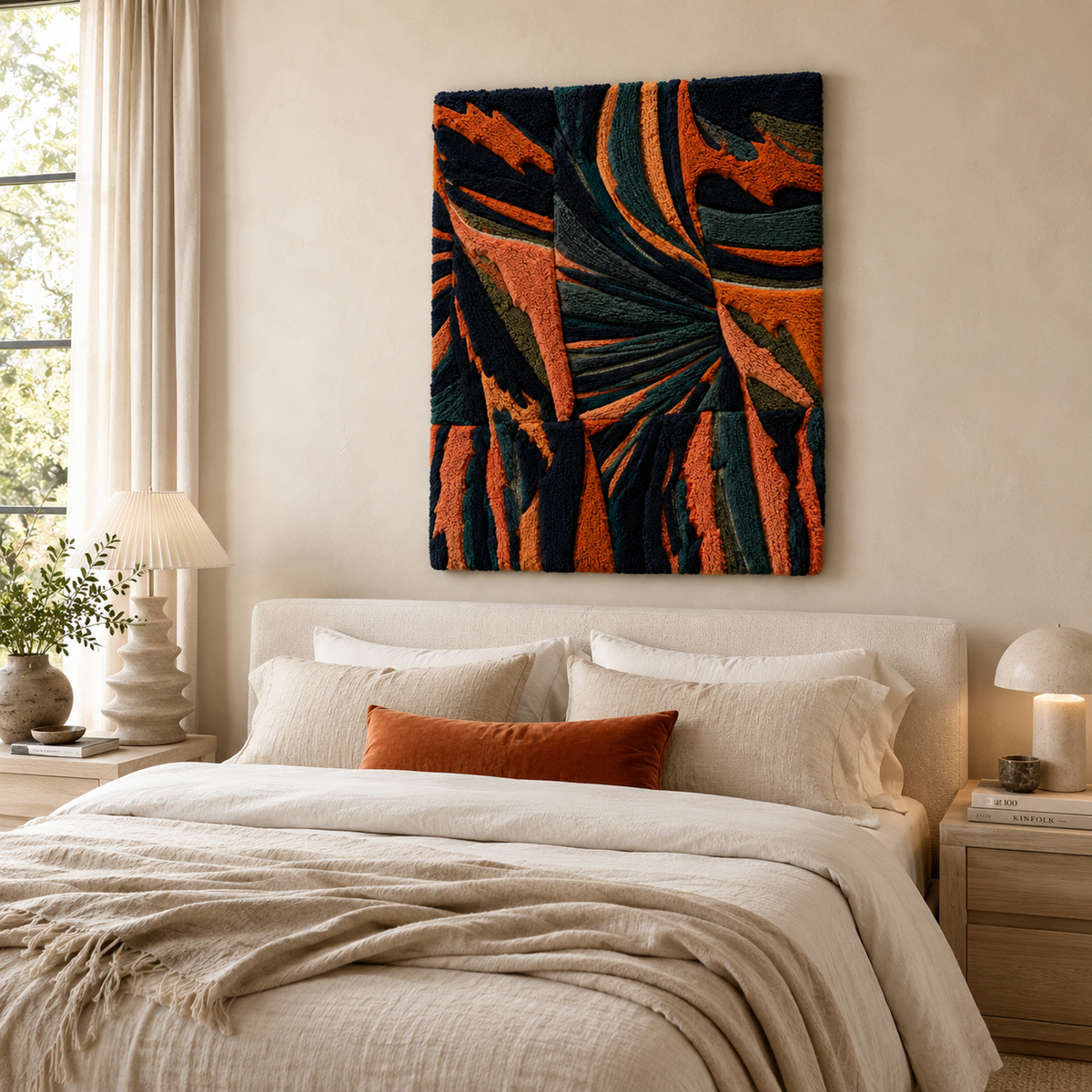 Luminous Dawn wall art by Hewn Earth featuring warm, glowing abstract design on a canvas or framed print.