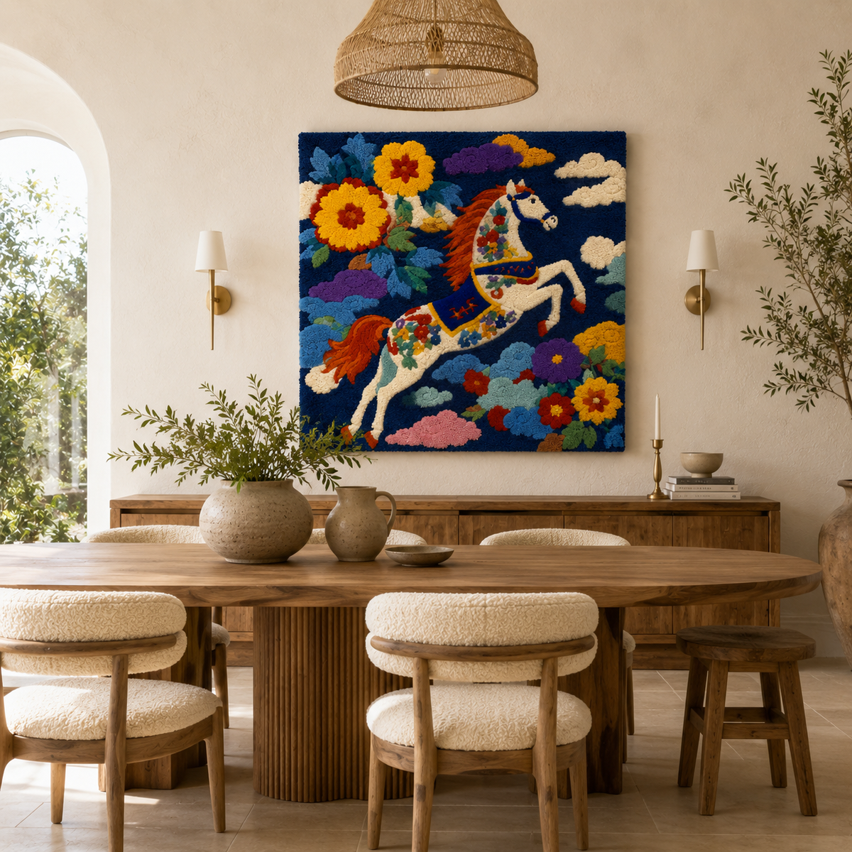 Hewn Earth Cinder Rill wall art featuring textured, earthy tones and abstract design for modern home decor.