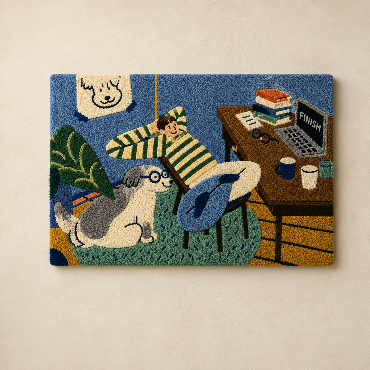 Gilded Fjord wall art by Hewn Earth featuring a golden-toned landscape scene on textured canvas artwork.