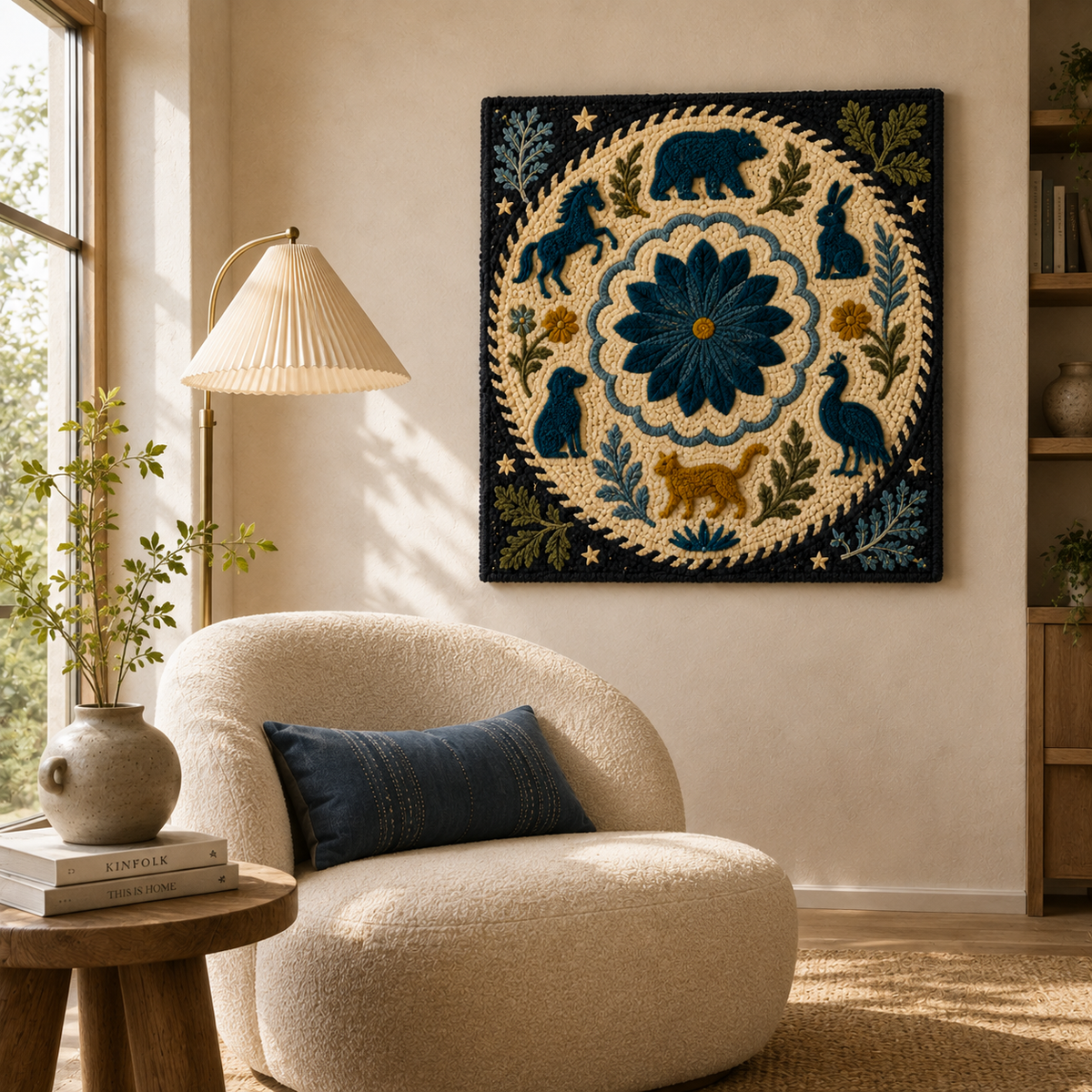 Hewn Earth Afterglow Reverie wall art featuring abstract, colorful design on a canvas or print, ideal for modern interior decor.