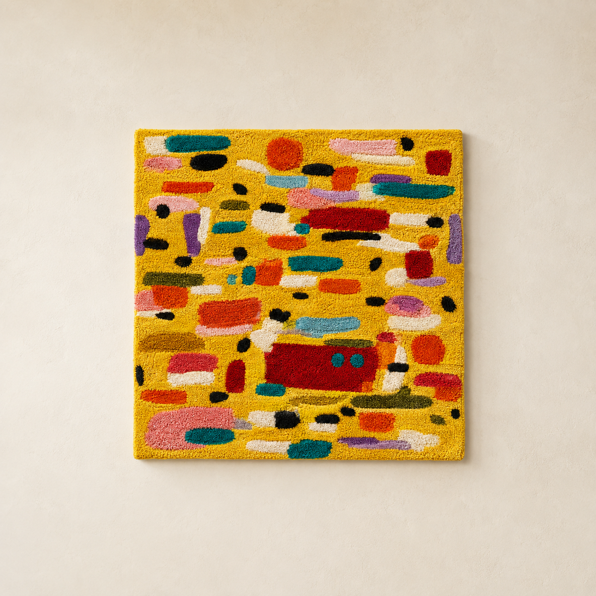 Hewn Earth Afterglow Dunes wall art featuring abstract desert sand dunes in warm tones, suitable for modern interior decor.