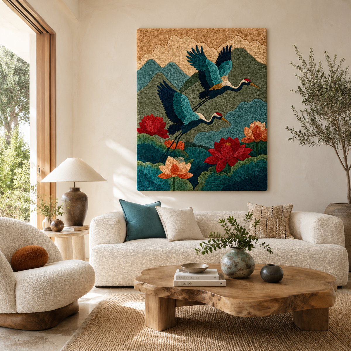 Hewn Earth Ember Quarry wall art featuring earthy tones and textured design, perfect for modern interior decor.