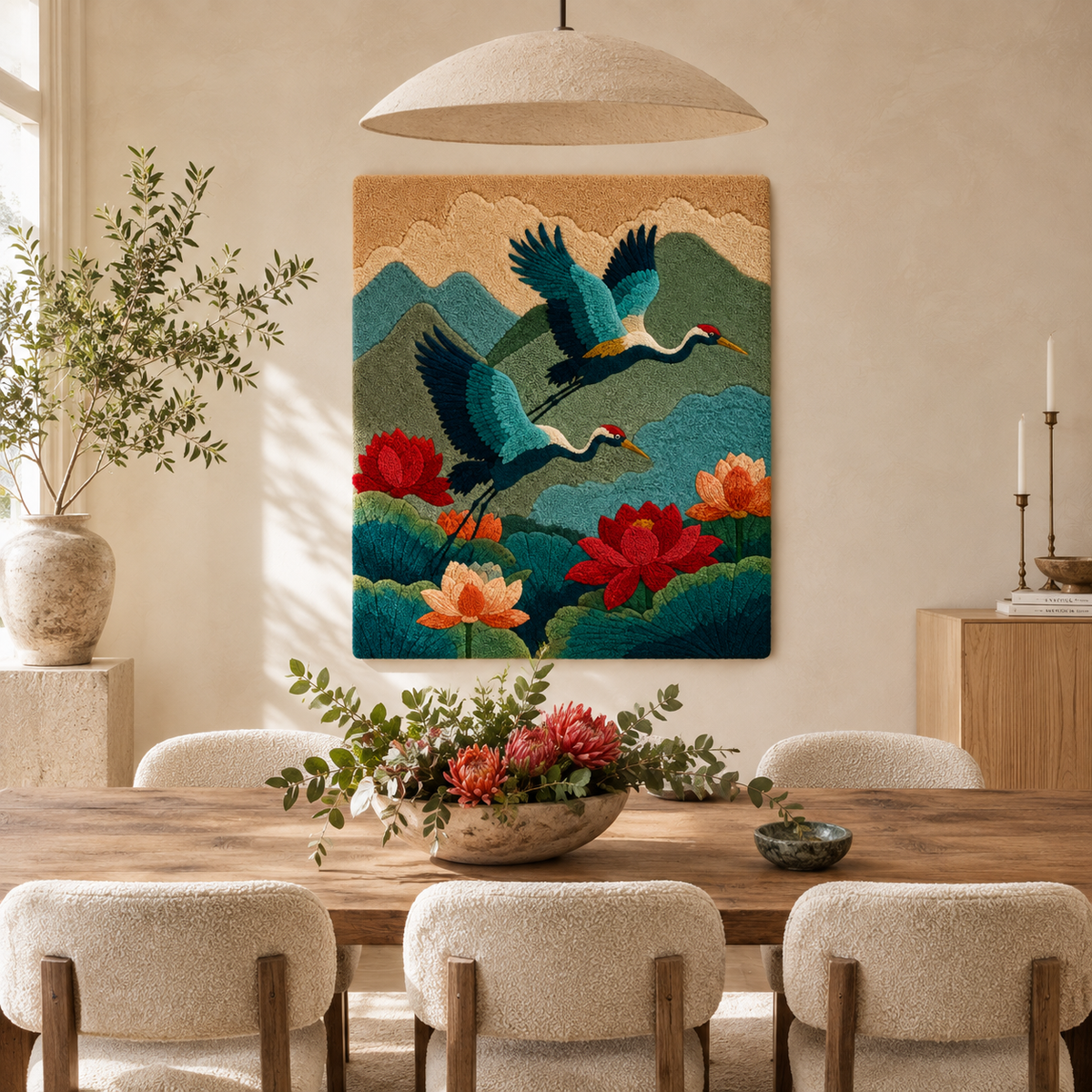 Hewn Earth Ember Quarry wall art featuring textured earthy tones and abstract design for modern home decor.