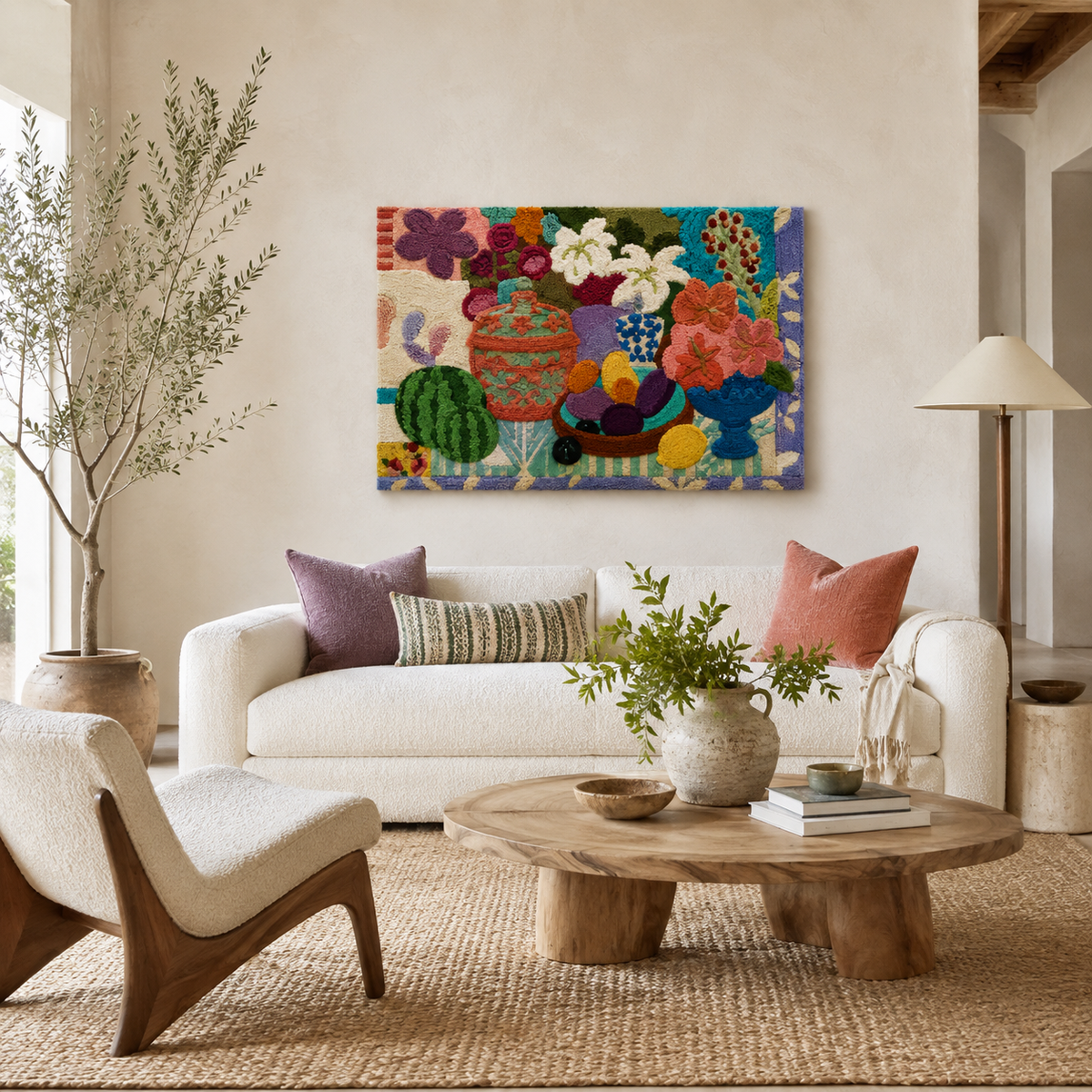 Hewn Earth Afterglow Lantern wall art piece featuring a glowing lantern design in a natural, artistic style.