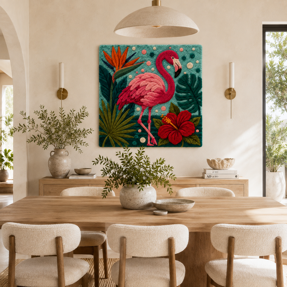 Hewn Earth Cinder Saffron wall art featuring abstract design with warm saffron and earthy tones on a textured surface.