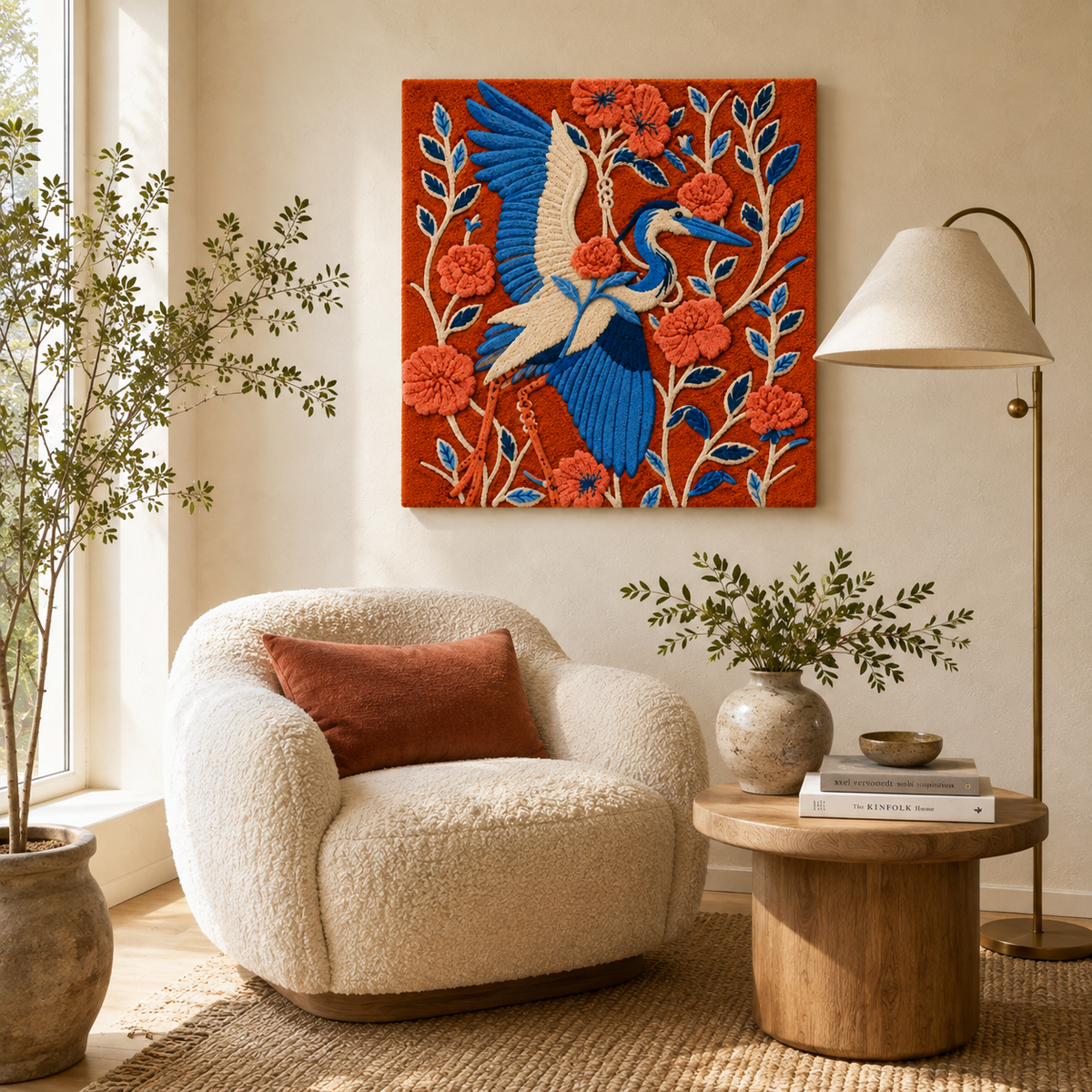 Hewn Earth Gilded Heath wall art featuring a gilded, textured design perfect for modern interior decoration.