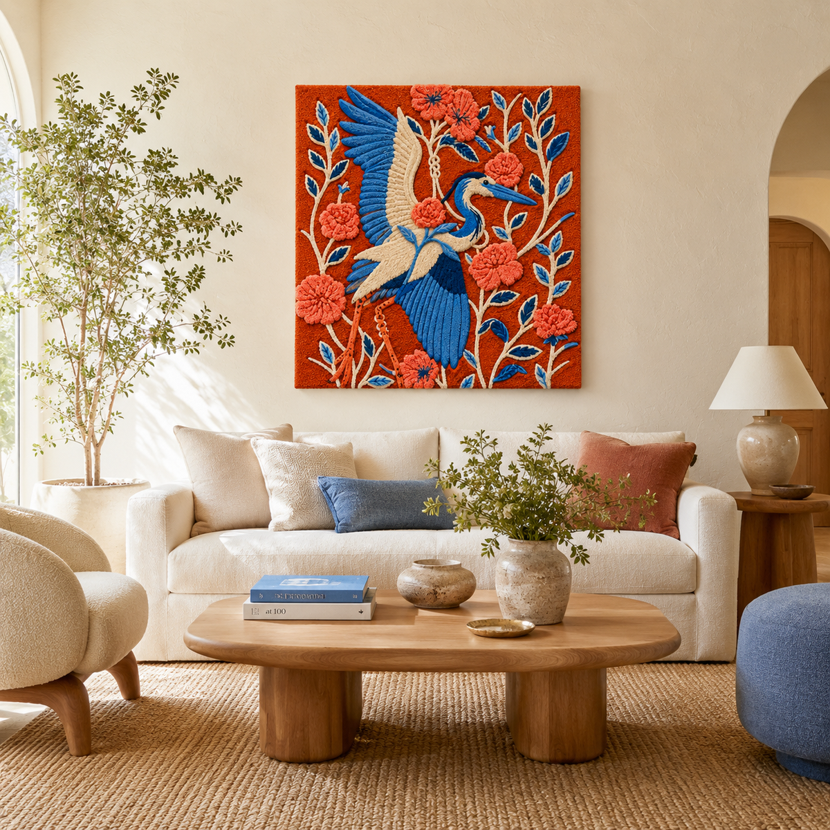 Gilded Heath wall art by Hewn Earth featuring a nature-inspired design with gold accents on a neutral background.
