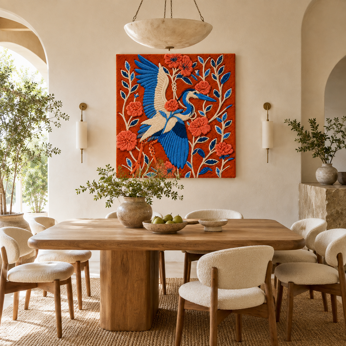 Gilded Heath wall art by Hewn Earth featuring a detailed, nature-inspired design with gold accents on a neutral background.