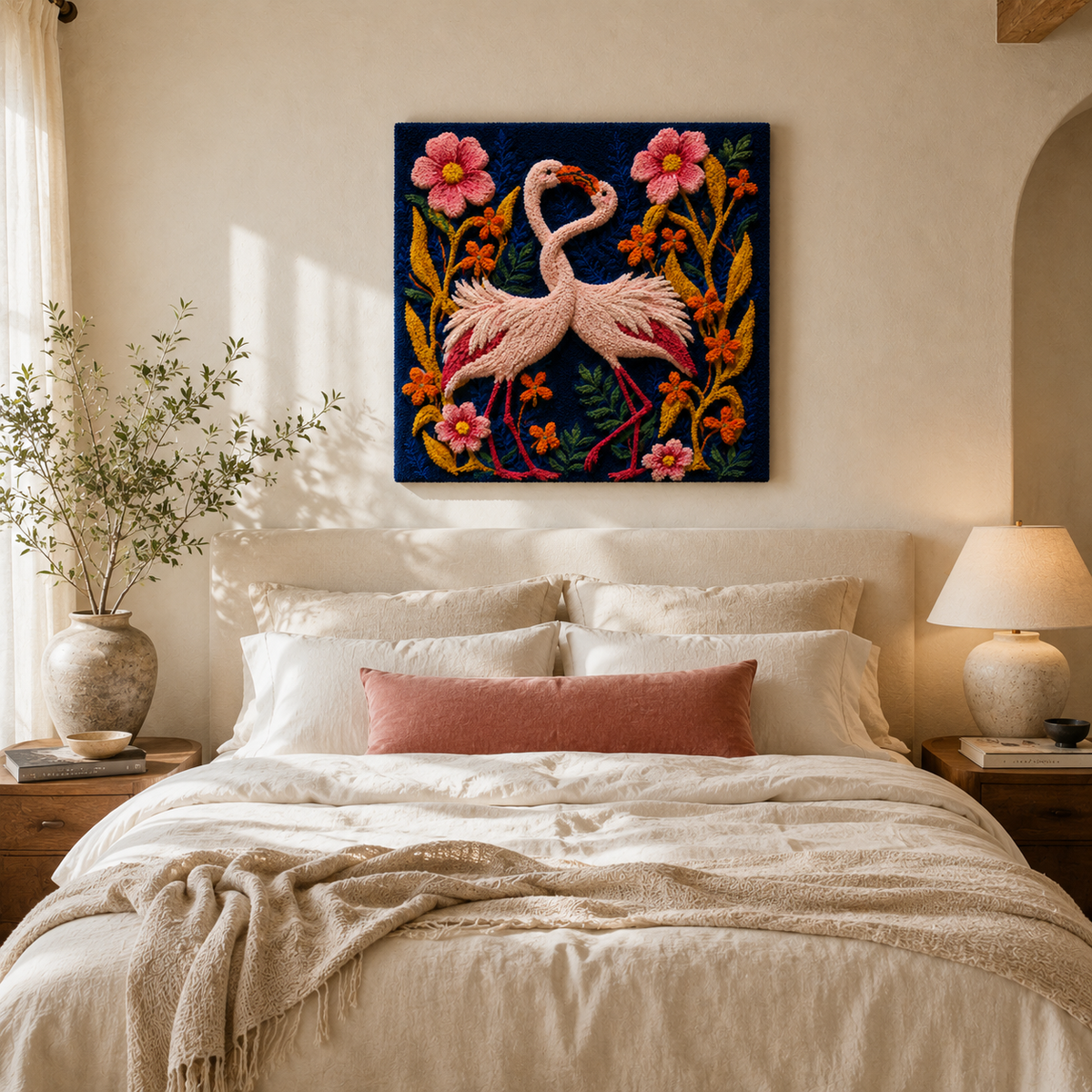 Hewn Earth Cinder Quietude wall art featuring abstract earthy tones and textured design, perfect for modern interior decor.