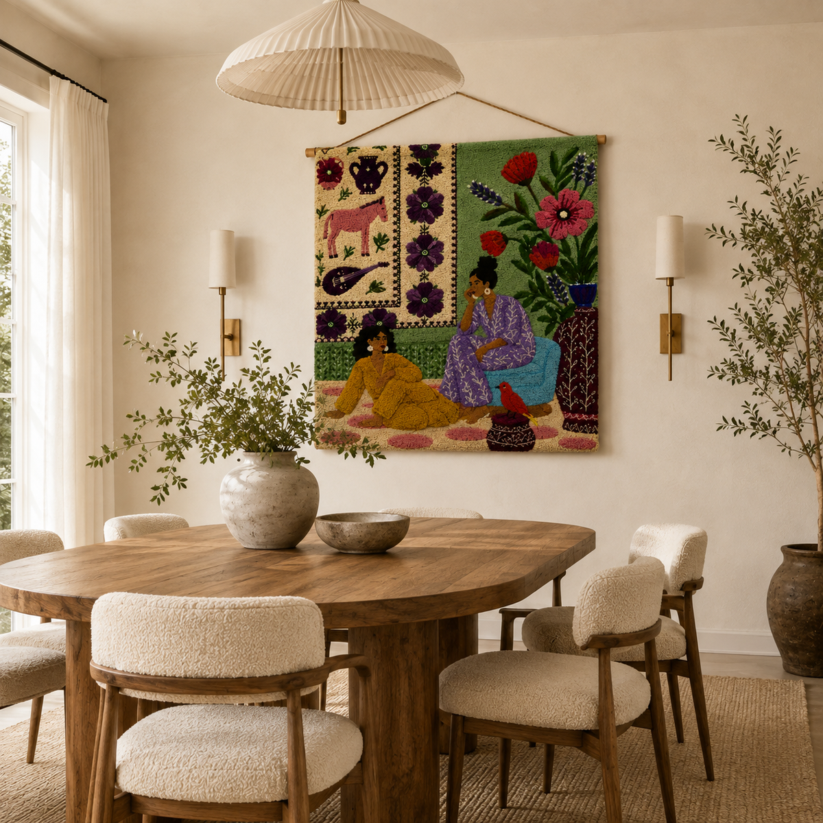Hewn Earth Ember Zenith wall art featuring warm-toned abstract design on a neutral background for modern home decor.