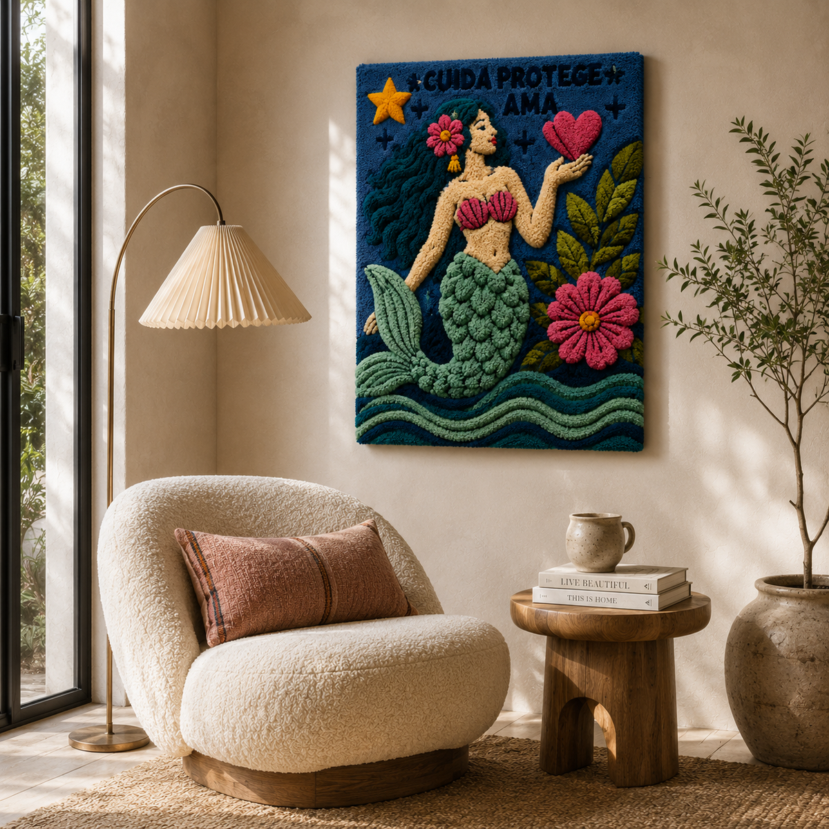 Hewn Earth Gilded Garden wall art featuring intricate gilded botanical designs on a textured background.