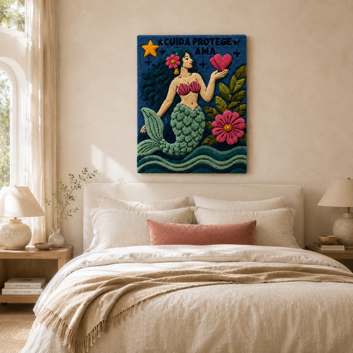 Gilded Garden wall art by Hewn Earth featuring a botanical design with gold accents on a textured background.