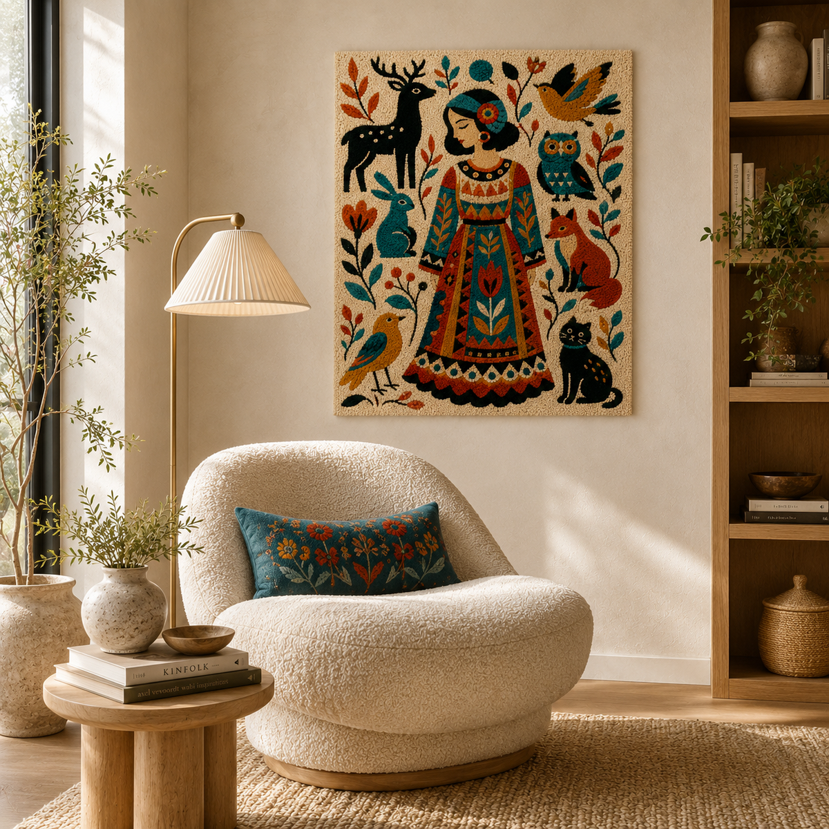 Hewn Earth Ember Isle wall art featuring earthy tones and textured design, ideal for enhancing interior decor.