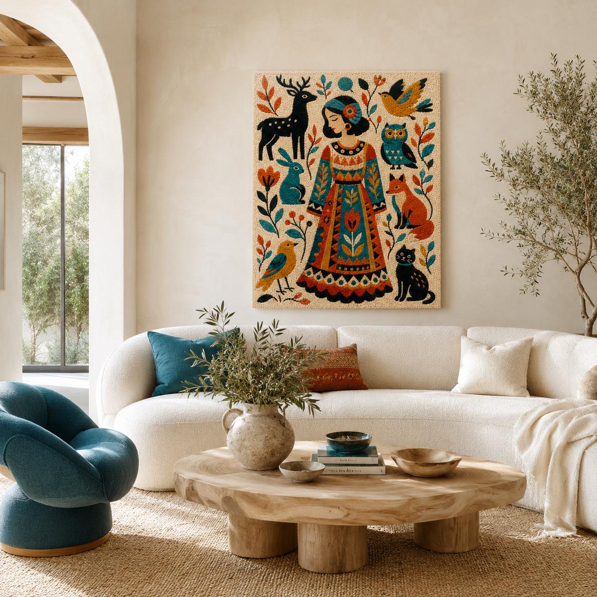 Hewn Earth Ember Isle wall art featuring a textured, abstract design suitable for modern home decor.