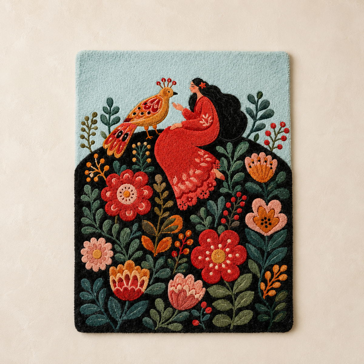 Hewn Earth Ember Grove wall art featuring warm, abstract earthy tones on a textured canvas.