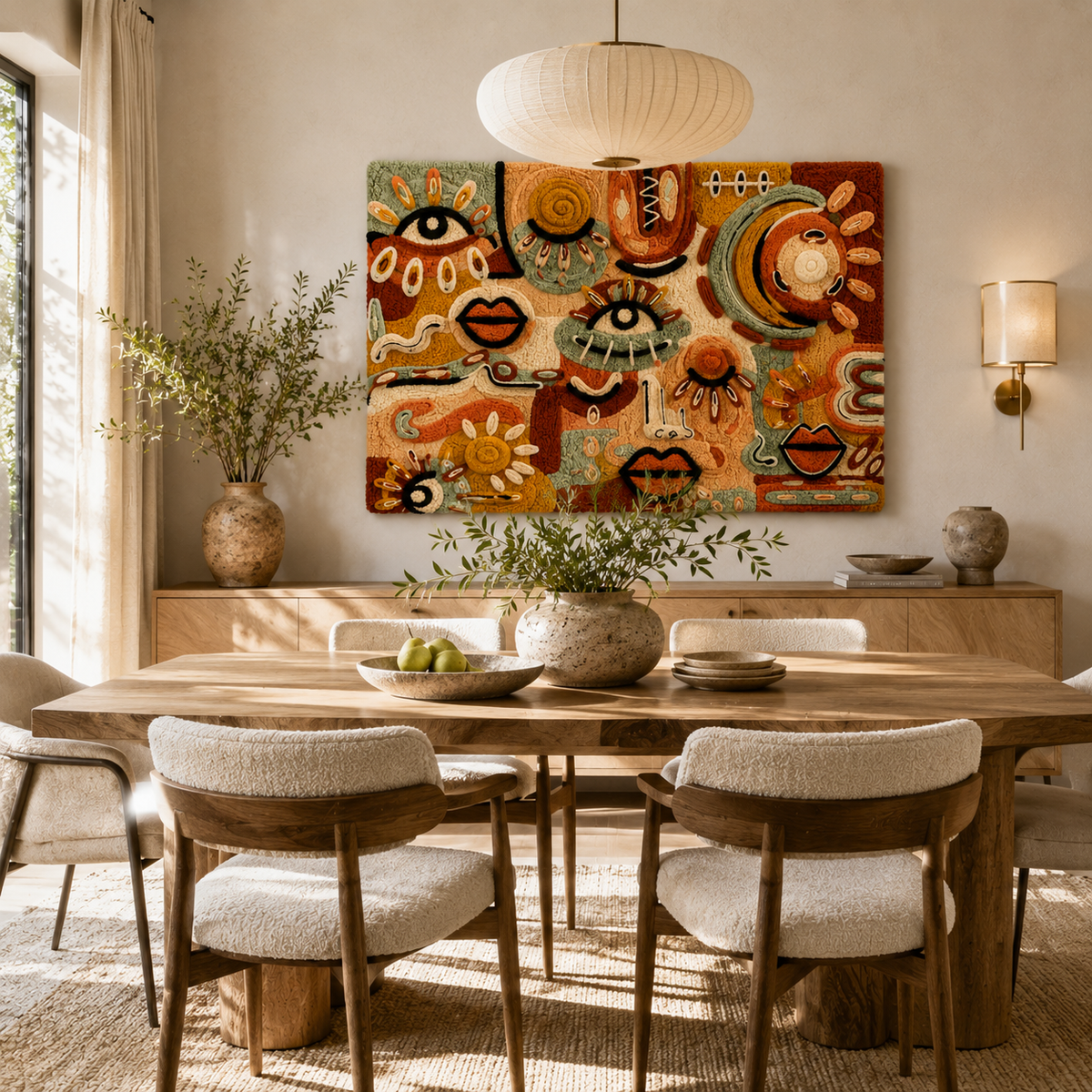 Hewn Earth Gilded Nightfall wall art featuring dark tones with gold accents on a canvas print.