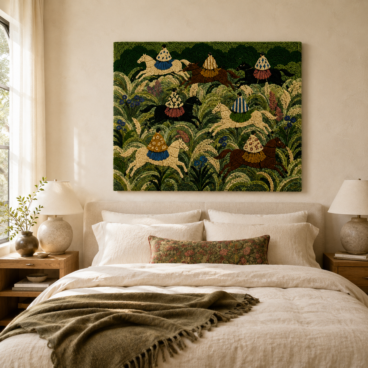 Gilded Yarrow wall art by Hewn Earth, featuring a delicate botanical illustration with gold accents on a neutral background.