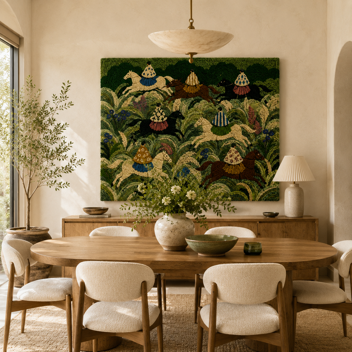 Gilded Yarrow wall art by Hewn Earth featuring detailed botanical illustration with gold accents on a neutral background.
