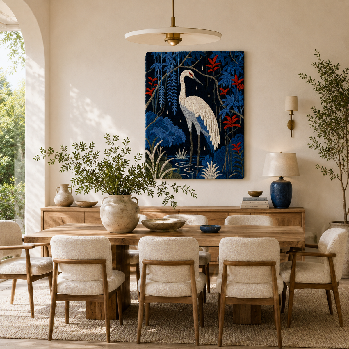 Hewn Earth Ember Bracken wall art featuring abstract earthy tones and textured design for modern home decor.