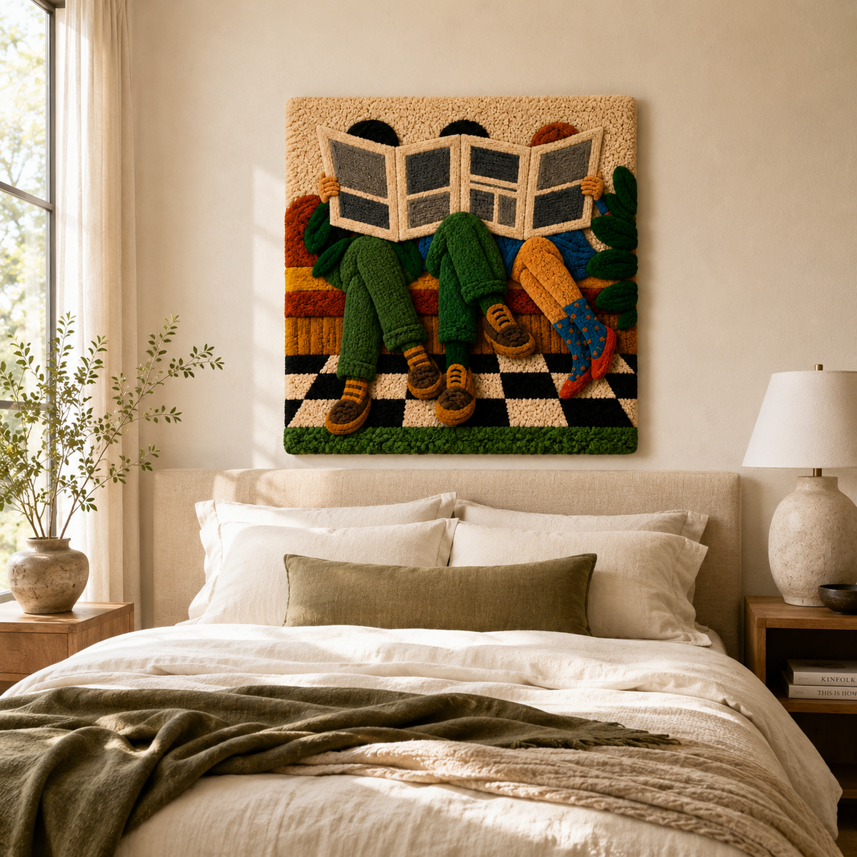 Gilded Iris wall art by Hewn Earth featuring a detailed, gold-toned iris flower illustration on a neutral background.