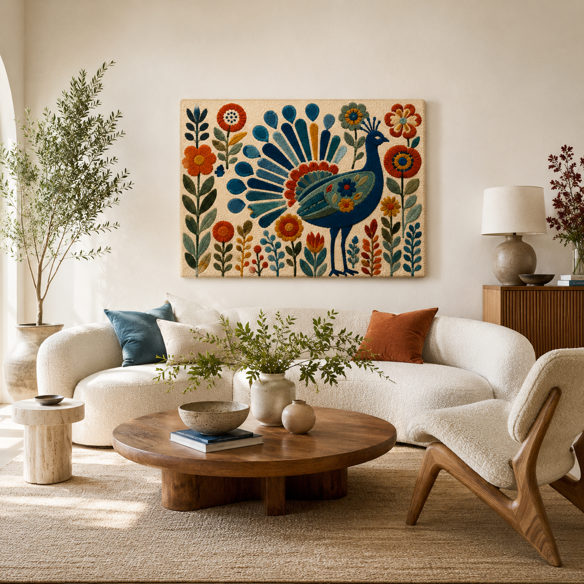 Luminous Drift wall art by Hewn Earth featuring glowing, abstract design with soft light and textured surface for modern interior decor.
