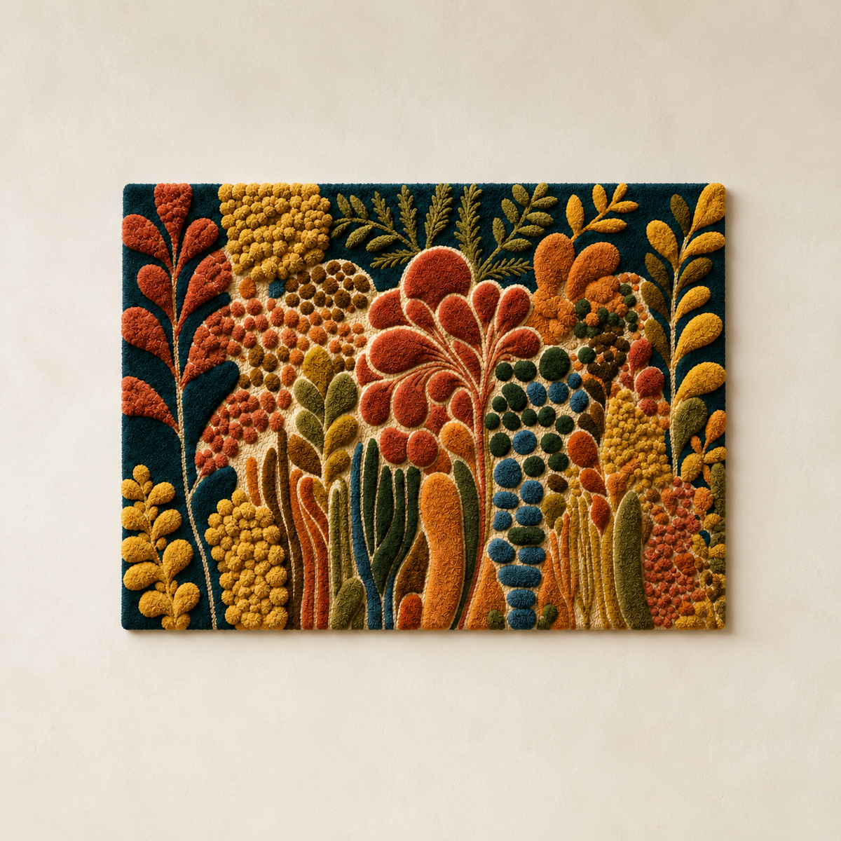 Close-up of Hewn Earth's Gilded Harbor wall art featuring textured gold accents and detailed coastal scene artwork.
