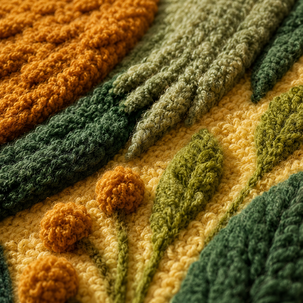 Close-up of Hewn Earth Luminous Oasis wall art featuring intricate textures and luminous details on a textured canvas.