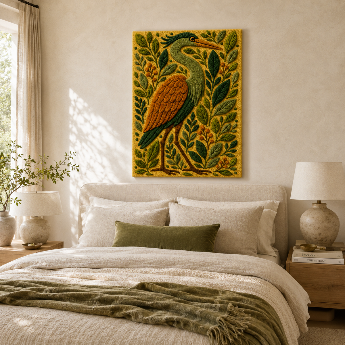 Luminous Oasis wall art by Hewn Earth featuring vibrant, luminous abstract design on a textured canvas background.