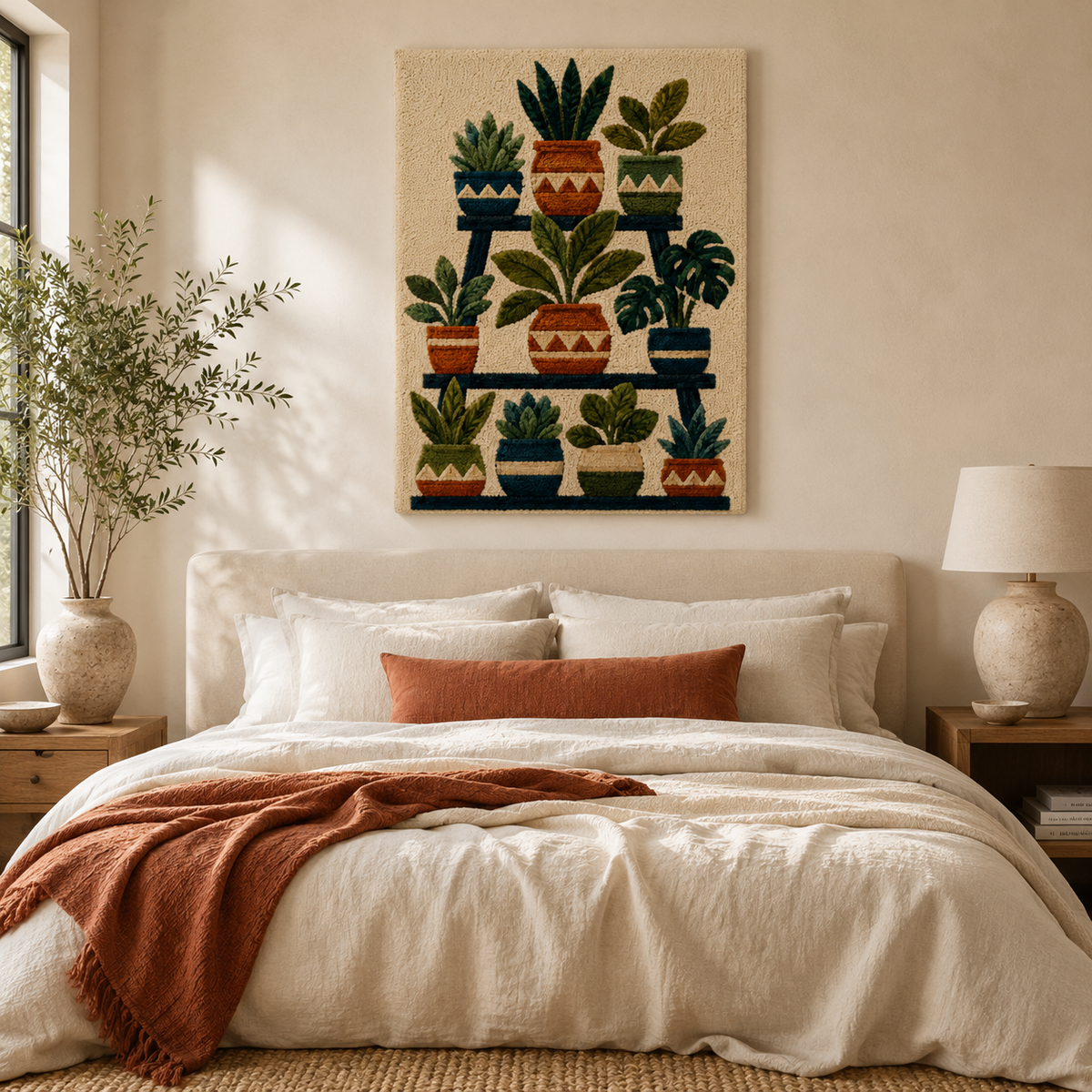 Hewn Earth Cinder Dunes wall art featuring a textured, earthy design with warm tones, ideal for modern interior decor.