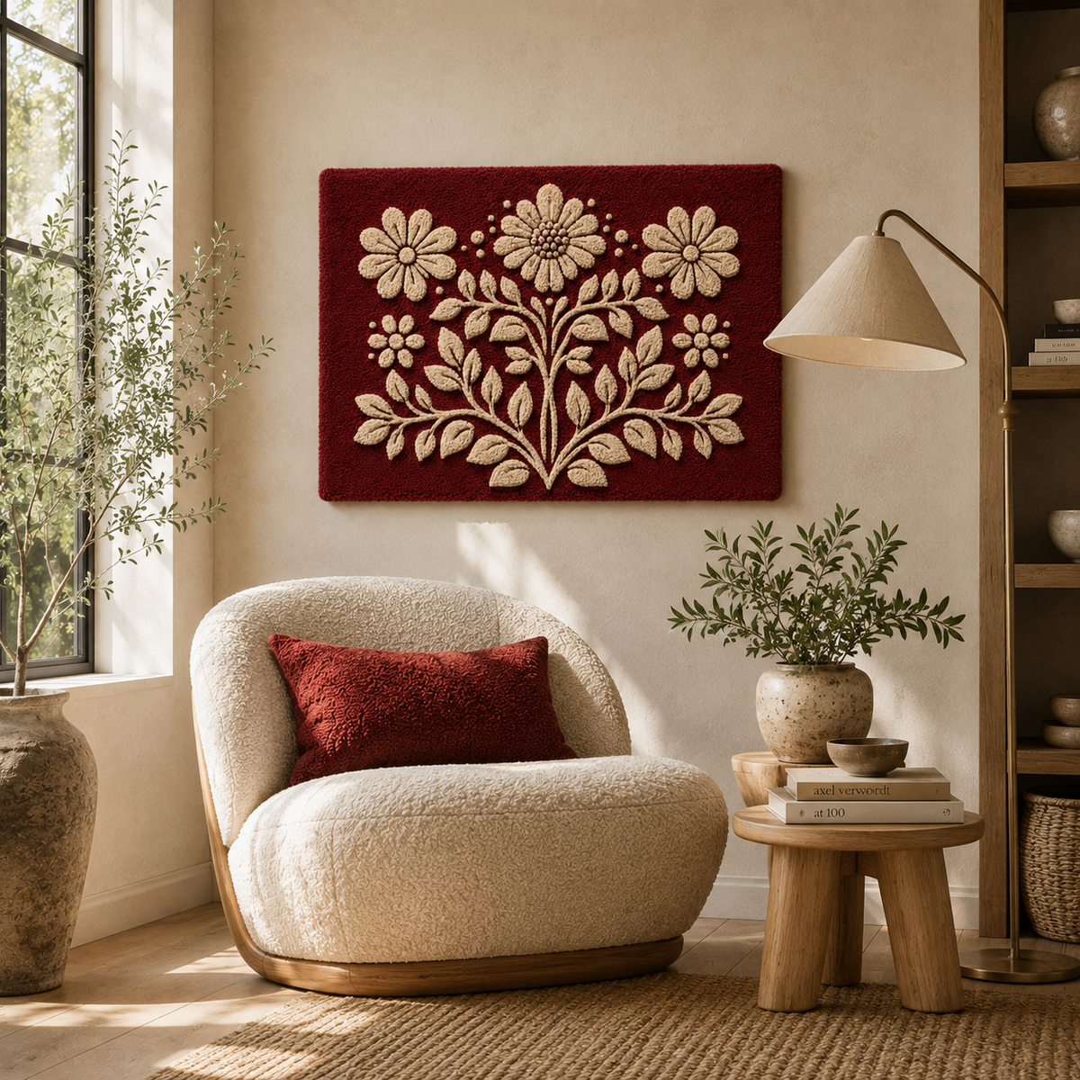 Luminous Xanadu wall art by Hewn Earth featuring glowing abstract design on a textured surface.