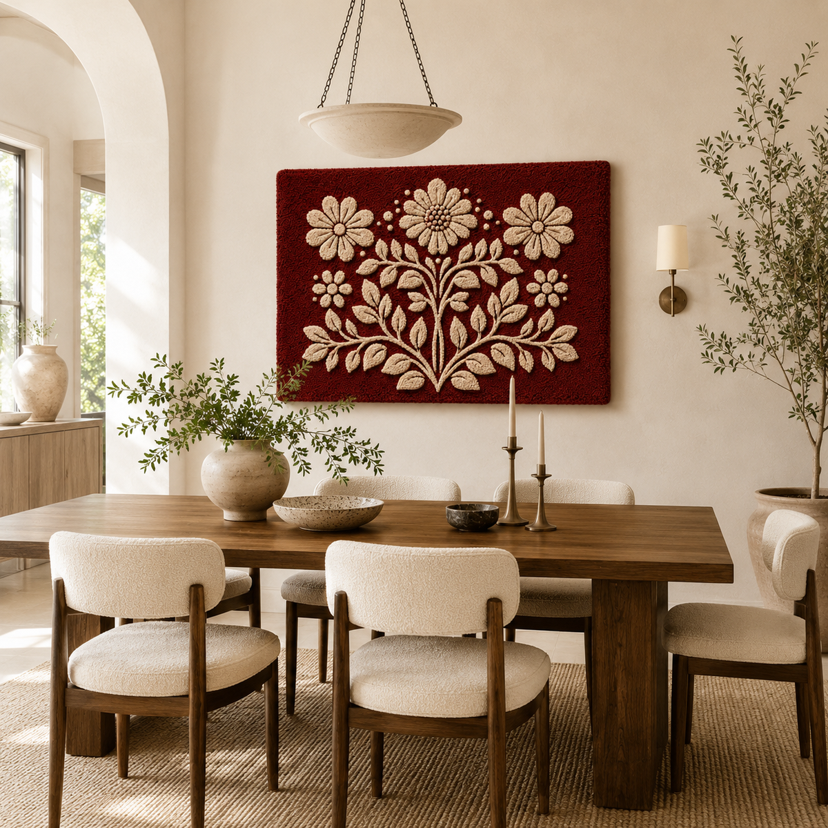 Luminous Xanadu wall art by Hewn Earth featuring vibrant, abstract design with luminous colors on a textured canvas.