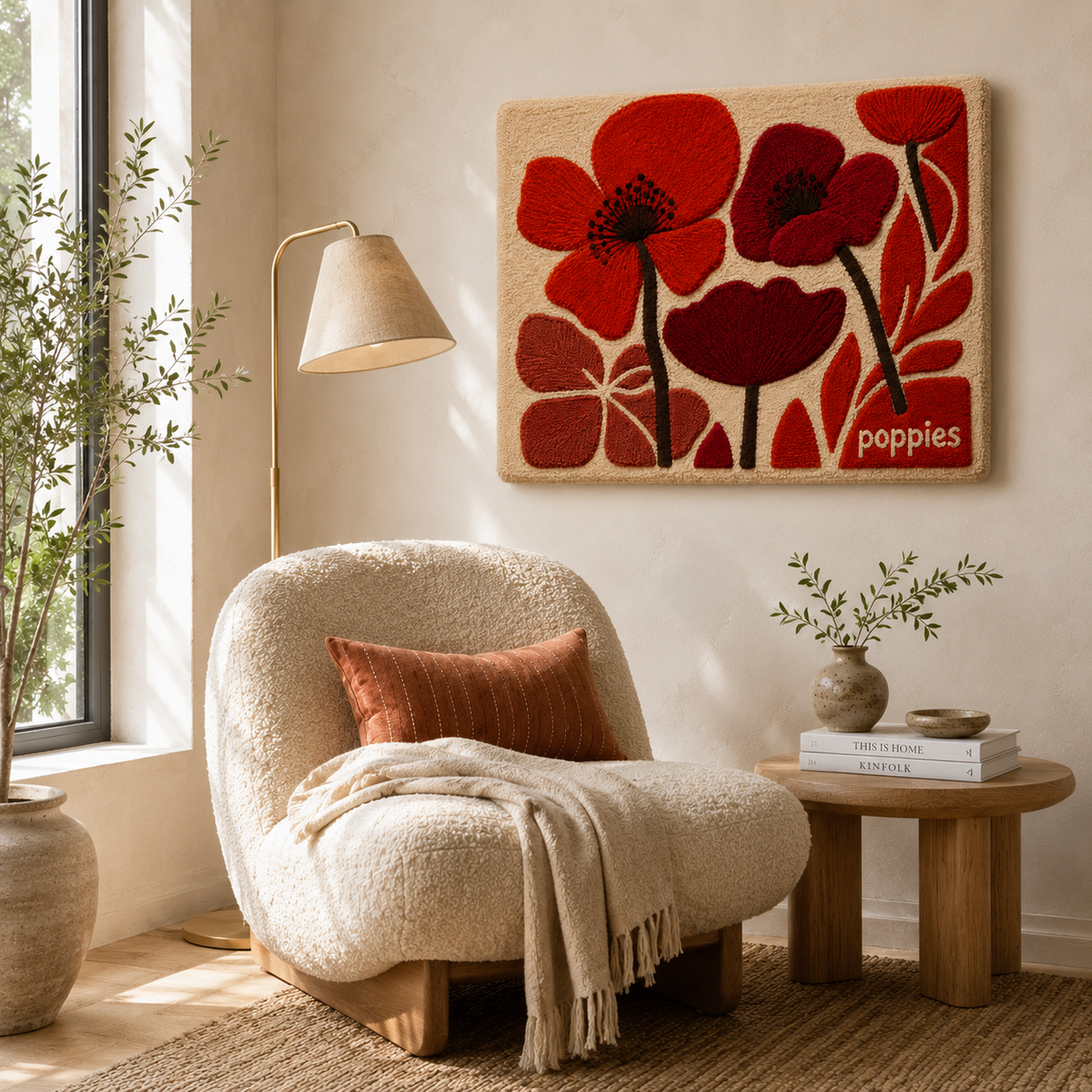 Close-up of the Luminous Vista Hewn Earth wall art featuring detailed, textured abstract design in warm earth tones.