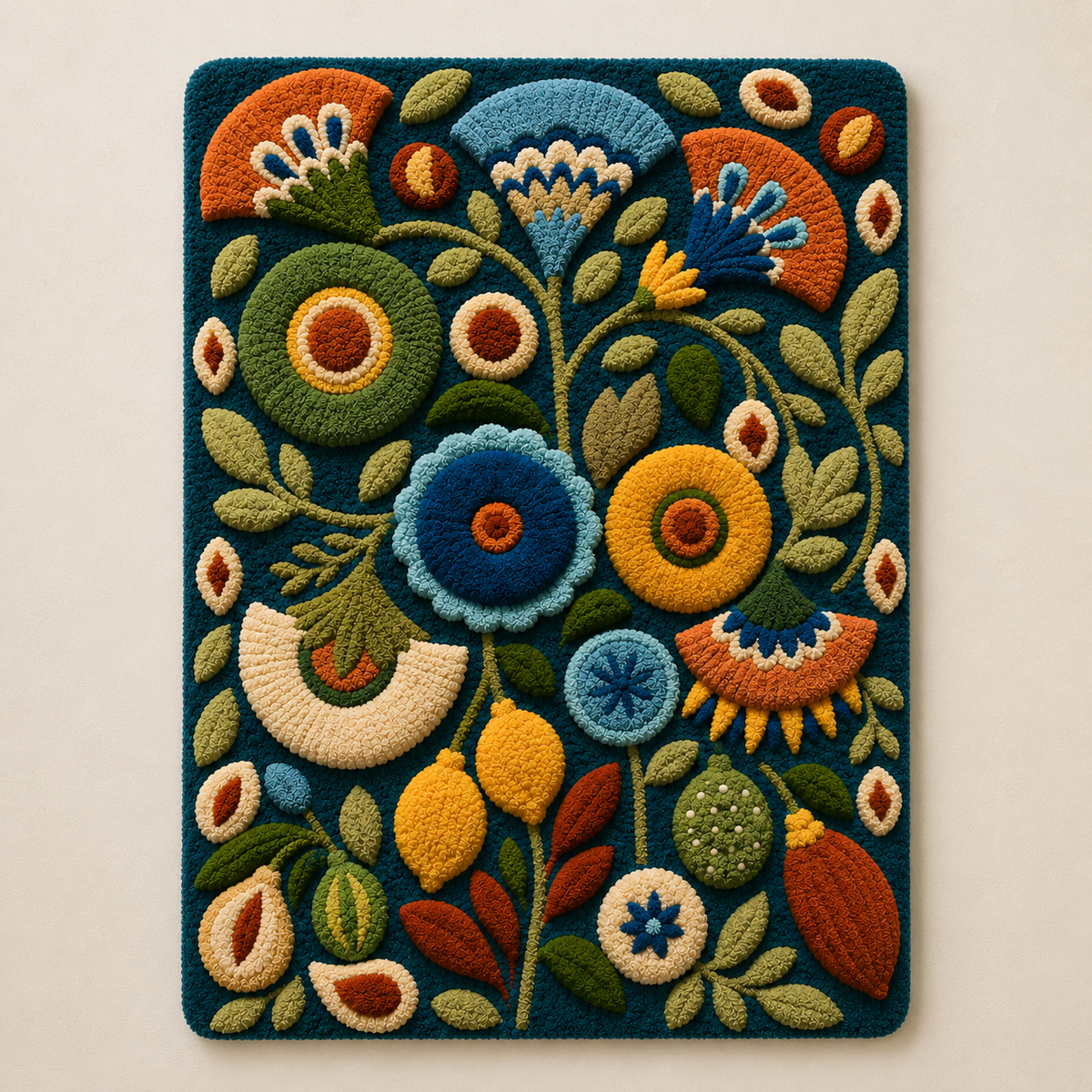 Hewn Earth Afterglow Eclipse wall art featuring vibrant, abstract circular design on a neutral background.