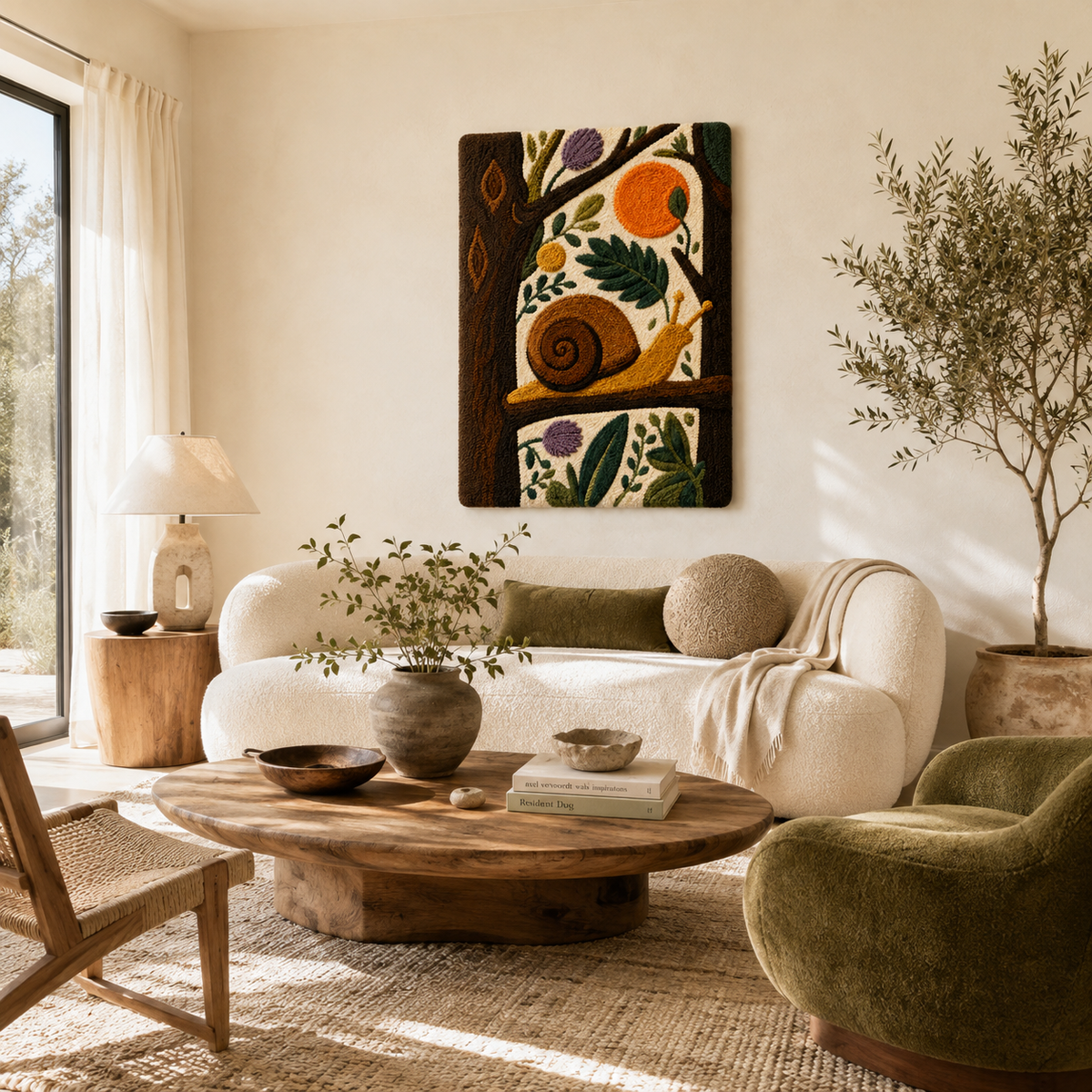 Hewn Earth Gilded Aster wall art featuring a gold-accented floral design on a neutral background.