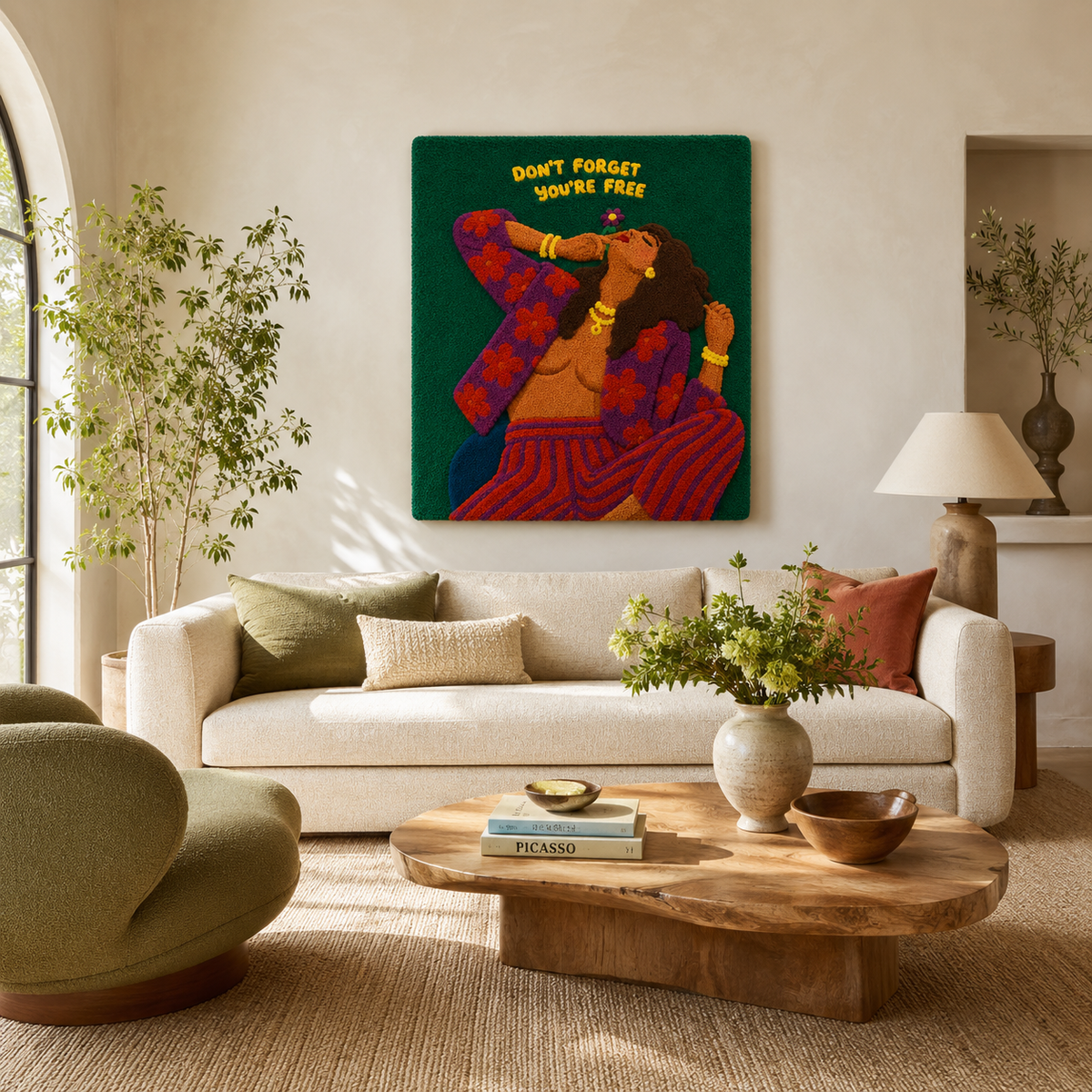 Luminous Heath wall art by Hewn Earth featuring a luminous, nature-inspired design with earthy tones and textured details.