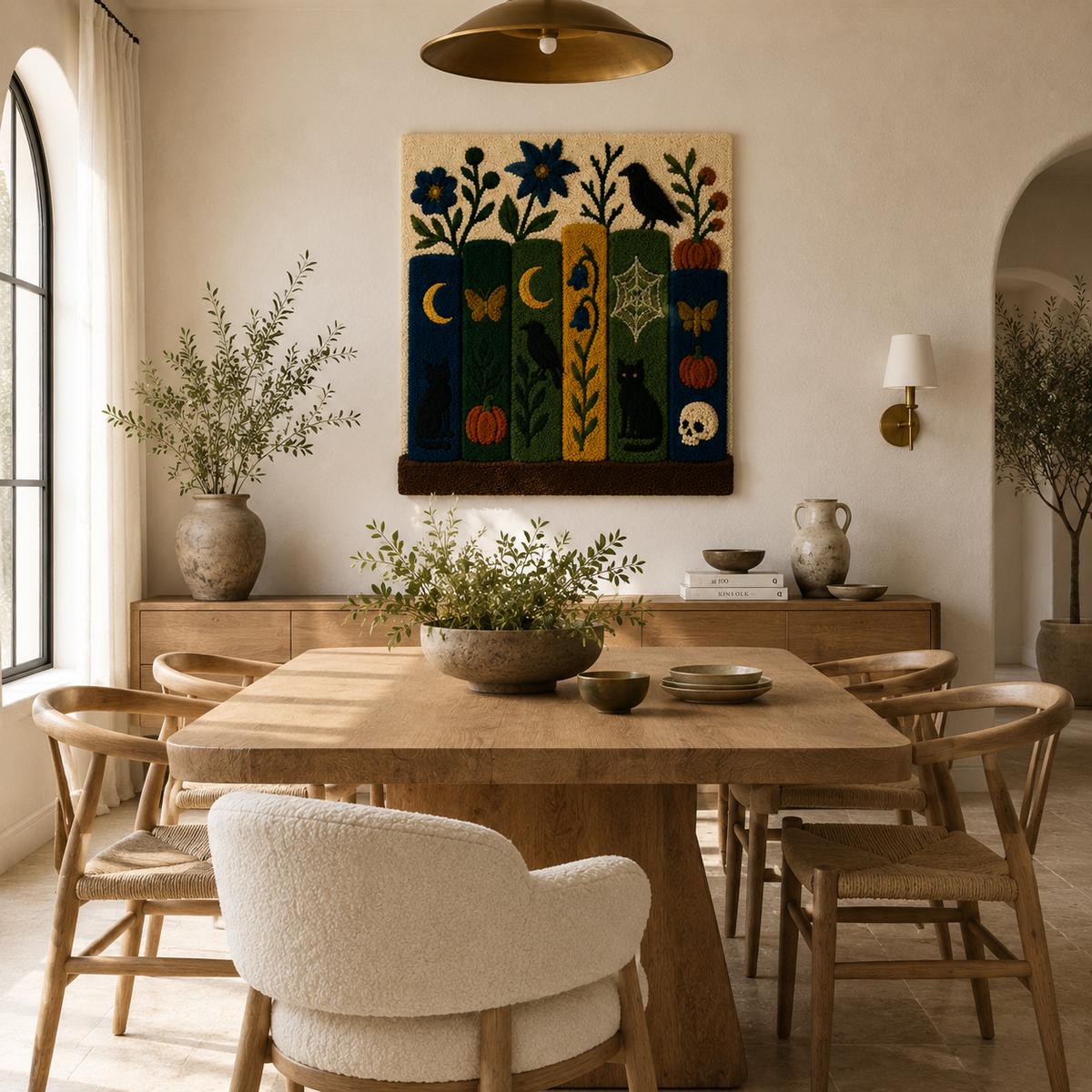 Gilded Zenith wall art by Hewn Earth featuring a metallic gold abstract design on a neutral background.