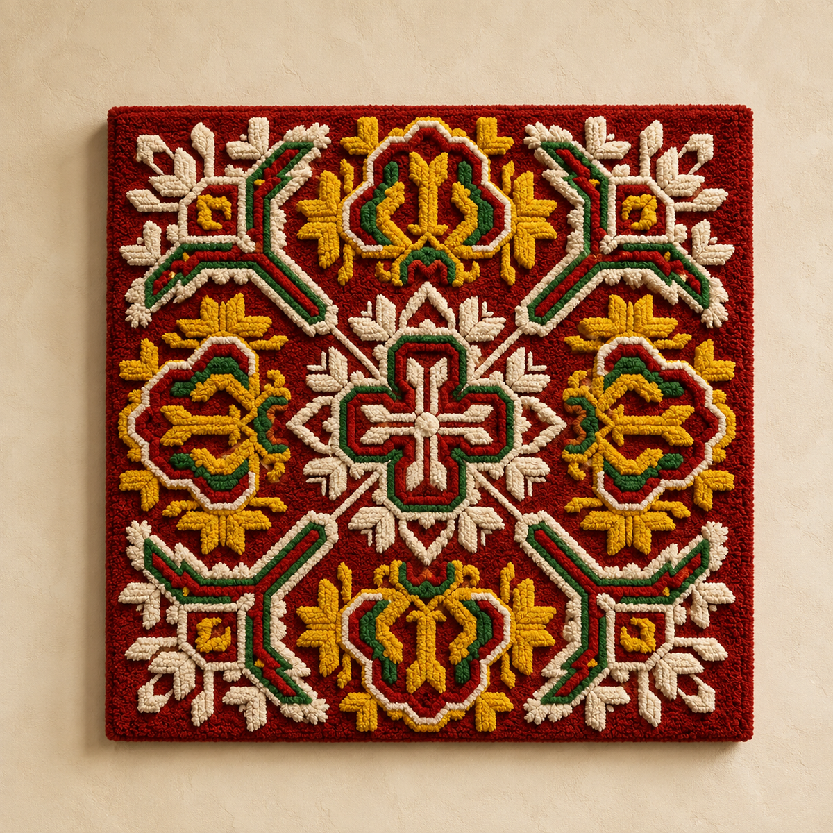 Hewn Earth Luminous Embankment wall art featuring a glowing landscape scene with vibrant colors and textured details.