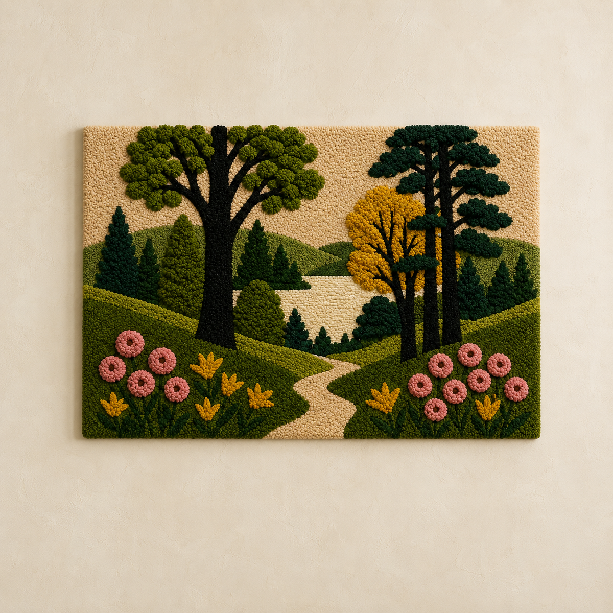 Hewn Earth Cinder Solstice wall art featuring abstract earthy tones and textured design for modern home decor.