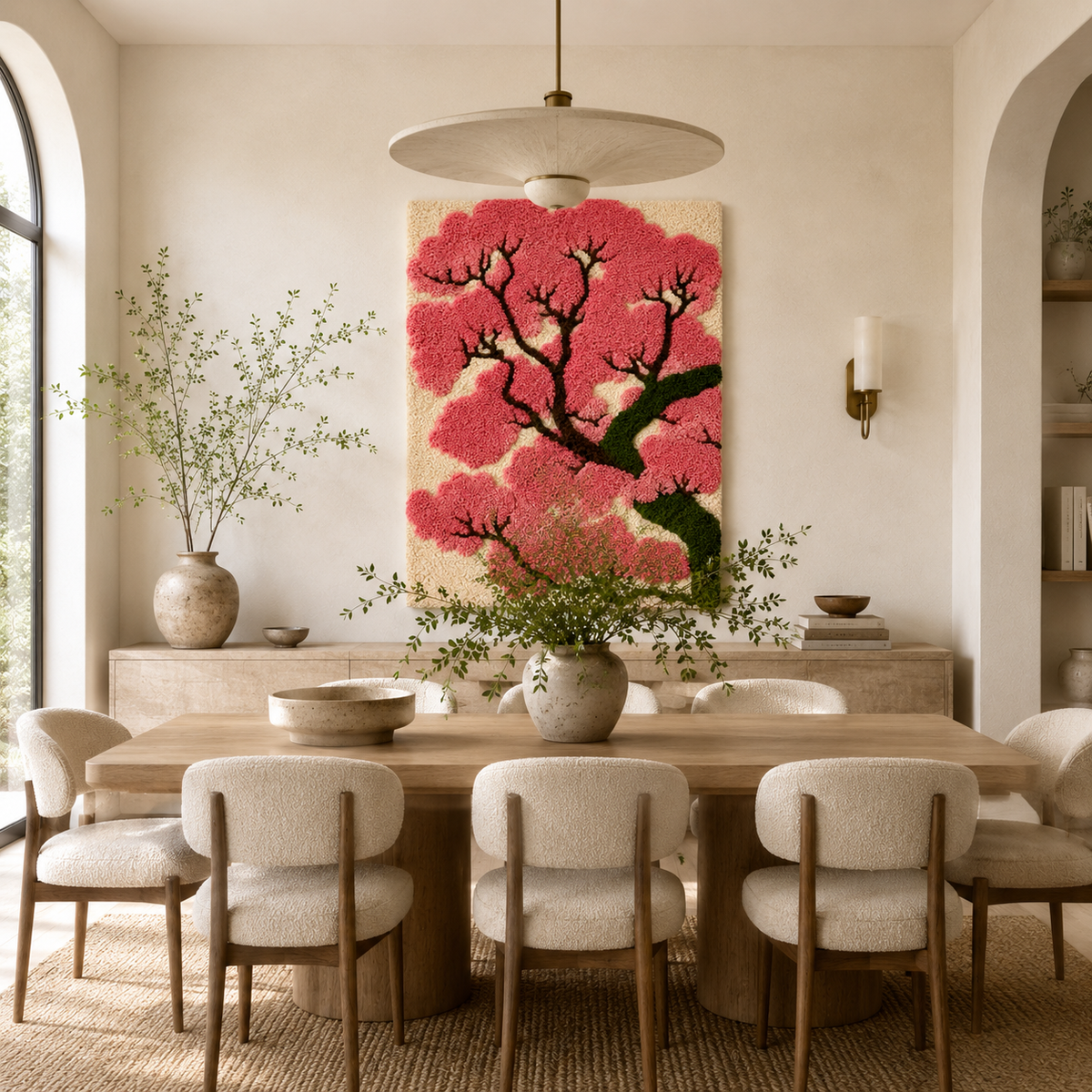 Luminous Nightfall wall art by Hewn Earth featuring a luminous, abstract night scene on a textured canvas.